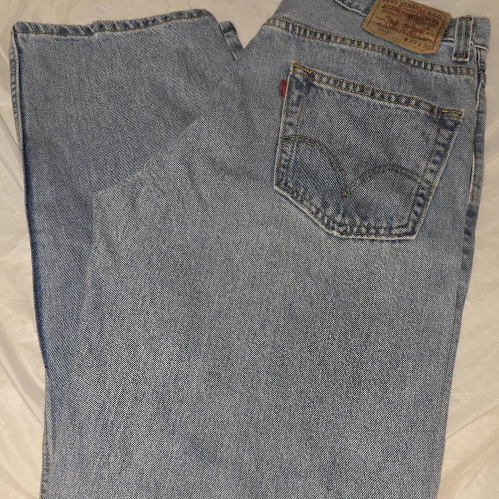 Levi's 505 Men's Light Blue Relaxed Fit Jeans 33W 30L